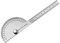 FEMONGY Winkelmesser Winkelmesser Metall 180° Edelstahl Goniometer mit Feststellschraube-Winkelmesser mit Skala Lineal für Schule Tischler DIY Malerei Zeichnung Anzeichnen