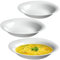 KADAX Lot de 3 assiettes creuses, bols à soupe, bol à soupe, en verre trempé, passe au lave-vaisselle, salade blanche, assiette profonde pour soupes, pâtes, salade (blanc, 23 cm)