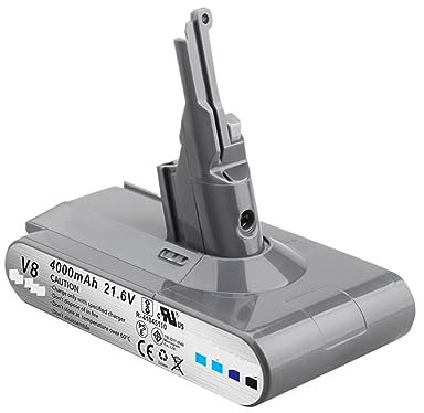 KAMNIK Compatible for la Batterie d'aspirateur Dyson V6 V8 V10 V11Series SV07 SV09 SV10 SV12 DC62 Absolute Fluffy Animal Pro Bateria Rechargeable (Color : V8 4000mAh)