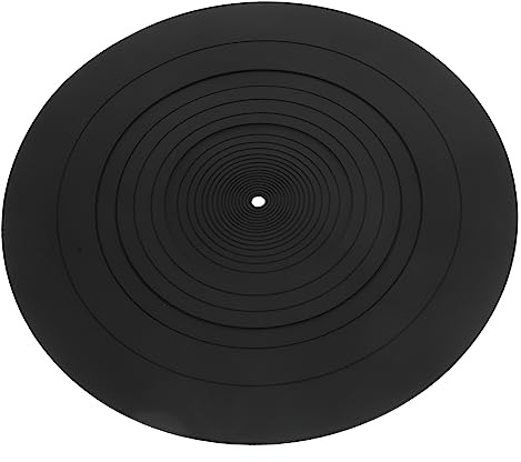 Tapis De Protection Silicone pour Disques Vinyles Accessoire Pratique pour Platines Tournantes Anti-Statique Mat pour Disque À Domicile