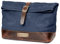 DRAKENSBERG Großer Kulturbeutel 'Otis' aus gewachstem Canvas, Leder, wasserabweisend, erweiterbar, Roll-Top-Design, bis 8L - Ozean-Blau, DR00656