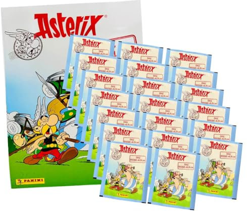 Panini Asterix Sticker - Reisealbum Sammelsticker (2023) - 1 Album + 20 Tüten