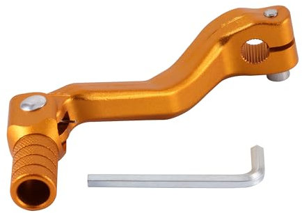 GOOFIT Golden Aluminum Alloy Shifter Lever Shifter Pedal Pieghevole Cambio Leve Sostituzione per Cb250 Motocross Bike ATV Dirt PitBike