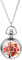 JewelryWe Damen Taschenuhr Kette Blumenbaum: Analog Quarz Kettenuhr Elegant Sonnenblumen Blütenbaum Uhr Anhänger mit Halskette Pocket Watch Geschenk für Mutter Frau Schwester Silber