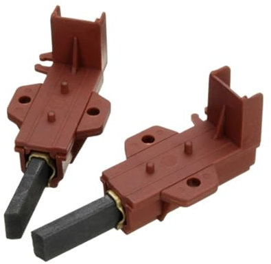 BmXauz 2 spazzole di Carbone for Motore for Lavatrice e Supporto for spazzole for Motori elettrici a Carbone, compatibili con Samsung Ariston L94MF7 Indesit Welling(Bring Support)