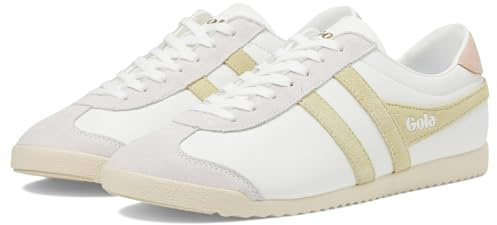 Gola Damen Bullet Pure Sneaker, Weiß, Zitrone, Perle, Rosa, 36 EU
