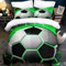 PORJDN Fußball Bettwäsche Sets Kinder,Kissenbezug 80x80cm,Fußball Bettwäsche Set Jungen und Mädchen 3D Effekt Fussball Druck Microfaser Bettbezug. (Style E, 200x200cm)