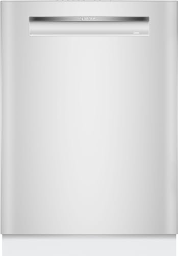 Bosch SMP4ECW71S, Serie 4, Smarter Unterbau-Geschirrspüler, 60 cm, Besteckschublade, Spülmaschine besonders leise, höhenverstellbarer Oberkorb, automatische Türöffnung, Weiß, AquaStop