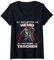 Damen Das letzte Hemd hat keine Taschen lustiges Sarkasmus T-Shirt mit V-Ausschnitt