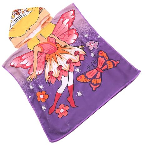 FEBE Badeponcho Kinder Fee Badetuch Mit Kapuze Bademantel für Kleinkind
