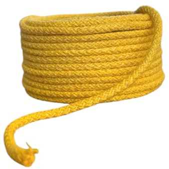 Baumwollkordel 5mm Kordel aus Baumwolle in 26 Farben (1605 - gelb, 5 Meter)
