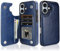 Vofolen for iPhone 16 Plus Case with Card Holder Slots Wallet Case Folio PU Leather Case Slim Flip Case Magnetic Closure Cases Shockproof Protective Case Cover for iPhone 16 Plus Phone Case - Blue