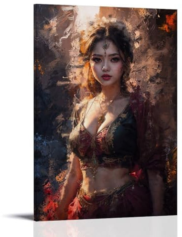 LASOQUAN Poster The Beauty of Persian Girl, dekoratives Gemälde, Leinwand, Wandposter und Kunstdruck, moderne Familienschlafzimmer-Dekoration, Poster, 40 x 60 cm