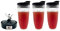 Gobelet Mélangeur 24 Oz Avec Couvercle, Compatible Avec Ninja Auto IQ Pro BL480 BL482 BL642 BL682 BL450 BN401 BN751 BN801 Foodi SS351