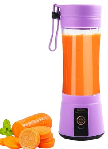 Juicer Cup - Blender électrique 400 ml, nettoyage automatique | Blender de portable à l'épreuve de fuite, presse-agrumes de bouteille de voyage à sangle, presse-agrumes de fruits rechargeable