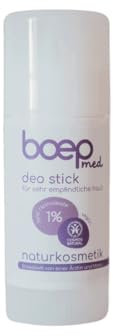 boep med Deo | Natürlicher Deo Stick | Natürliches, parfümfreies Deodorant ohne Aluminium für empfindliche Haut | Auch bei Neurodermitis oder Duftstoffallergie | (40ml)