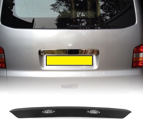 Car Rear Tailgate Trim With Light For VW Transporter T5 2003-2015 Black