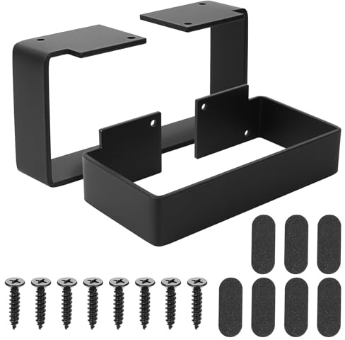 2 Stück Tischbeine Metall Schwarz, Möbelfüße Metall, Couchtisch Füße Möbelbeine, Couchtisch Gestell, Tischkufen Tischgestell für Schrankfüsse Schrankfüße Sofa Bett Sideboard füße(L 20xW5,5xH9,5 cm)
