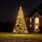 Fairybell Albero di Natale a LED per esterni con asta della bandiera inclusa (3 metri - 360 LED, Bianco caldo)
