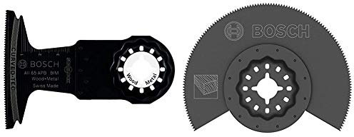 Bosch ProfessionalTauchsägeblatt Holz und Metall (für Multifunktionswerkzeuge Starlock, AII 65 APB) & Home and Garden 2607017349 SegmentsägeblattACZ 85 EC 85mm grau