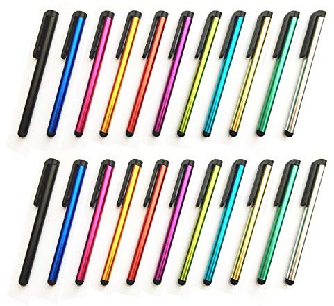 Formvan Stylus Pen Set de 22 unités pour appareils à écran Tactile universels, Stylet capacitif Multicolore pour SmartPad, téléphone Portable, Kindle, Tablette