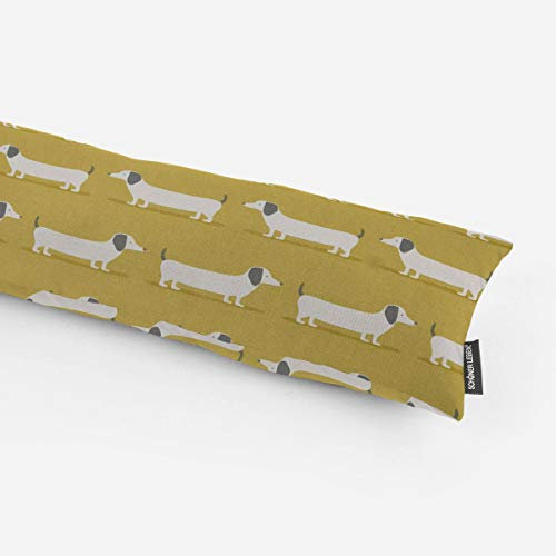 SCHÖNER LEBEN. Zugluftstopper Fryett`s Dackel Dachshund senf gelb, Auswahl:130cm Länge