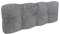 POKAR Palettenkissen Palletenauflagen Palettenpolster Palettensofa Palettenmöbel Schaumflocken Kissen für Europaletten Sitzkissen 120x40, Grau