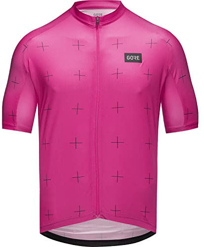 GORE WEAR Herren Fahrrad-Kurzarmtrikot Daily, L, Pink/Schwarz