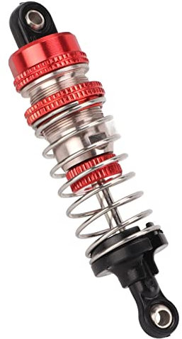 Dilwe RC Stoßdämpfer Vorne, RC Auto Stoßdämpfer Aluminiumlegierung Stoßdämpfer Vorne Ersatz für WLTOYS 144010 1/14 Rot