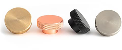 The Hairpin Leg Co. [HLC] Furniture Knobs - Modern Furniture Hardware - Cupboard Cabinet Handles Drawer Pulls [40mm/Brushed Brass]