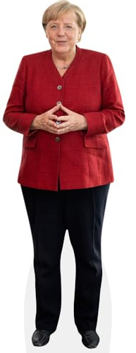 Angela Merkel (Red Blazer) Pappaufsteller lebensgross