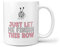TeHe Gifts Just Let Me Finish This Row Funny Knitter Knitting Present for Mum Nan Grandma Nanny 10oz Gift Mug