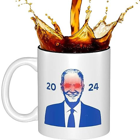 Youding Joe Biden 2024 Tasse,Tasse Biden en 350 ML, Vote pour l'élection du président | Tasse Voyage, décoration Cuisine Amusante, Tasses à café pour Hommes et Femmes, thé
