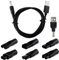 5V USB Netzkabel Kabel Rasierer Ladegerät 7 Stecker USB Adapter Set Kompatibel mit Remington Rasierer Philips Rasierer Serie für alle Arten von elektrischen Haarschneidern Rasierern Pflegegeräten