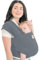 KeaBabies Babytrage Ab Geburt - Atmungsaktive Babytragetücher, Babytrage Neugeborene Ab Geburt, Babytuch Tragetuch Baby Neugeborene, Kleinkind Handfreie Babytrage, Babywickel Träger (Midnight Gray)