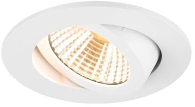 SLV NEW TRIA 68, Deckeneinbauleuchte, 3000K, 38°, IP 20, rund, weiß