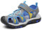 SAGUARO Sandales pour Enfants Sandales plates en cuir souple de Confortables Antidérapantes sports Garçons et filles Sandales Gris 35 EU