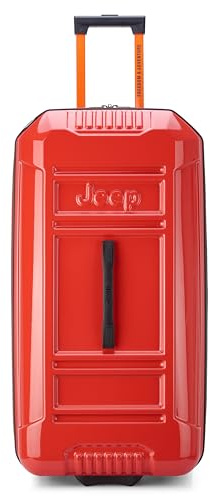 Jeep Jh003b Hartschalengepäck, erweiterbar, mit Zwei Rädern, Tomate, Carry-On 20 Inch, Jh003b Hartschalengepäck, erweiterbar, mit Zwei Rädern