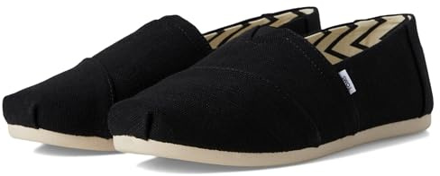Toms Damen Espadrilles - Alpargata Wide 10020781 - Black Heritage, Größe:37.5 EU