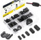 Mardatt 32Pcs 7 Sizes Clip-on Ferrite Ring Core RFI EMI Noise Suppressor Cable Clip with Toroid Cores for 3.5mm/ 5mm/ 7mm/ 9mm/ 13mm/ 15mm/ 24mm Diameter Cable, Black