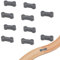 Visxcnu 10pcs Holzschienen Adapter Verbinder,holzeisenbahn Zubehör Wiederverwendbare,Universal Holzeisenbahn Adapter Set,Gleisverbinder Robustheit,Holzbahnverbinder für Geburtstagsfeier