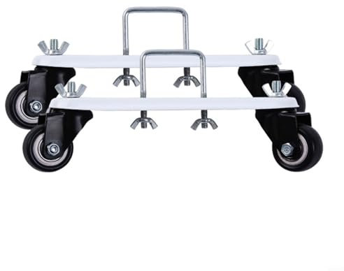 ZYNCUE 2 ruedas de base de soporte de radiador, ruedas silenciosas de doble rodamiento para radiador hidroeléctrico, calentador eléctrico, soporte de polea móvil especial