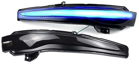 Spiegelblinker Außenspiegel Blinker Für Mercedes Benz W205 W213 X253 W222 W447 2014-2018 Links Rechts Auto-Seiten-Rückspiegel Blinker-Licht-Anzeigeleuchte Zubehör ersetzen,Blue-Yellow