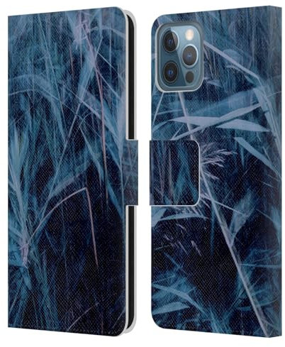 Head Case Designs Offizielle Dorit Fuhg Blaues Gras Mystische Natur Leder-Wallet-Hülle Kompatibel mit Apple iPhone 12 / iPhone 12 Pro