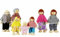 Petit ensemble de jouets en bois - Maison de poupée - Maison de poupée en forme de dessin animé - Durable - Petit ensemble de jouets en bois - Membres flexibles pour et filles