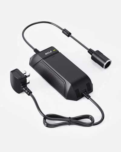 CICLE AC to DC Converter,110V to 12 Volt Power Supply,Transformer for Paddle Board Pump,Tire Inflator,Car Refrigerator,Cigarette Lighter Converter,12V Plug Adapter