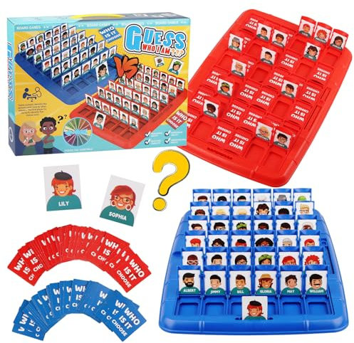 Wer Ist Es Spiel, Wer ist es Lustiges Ratespiel Brettspiel, Family Erraten Spiele, Who Spiel, W-er Bin Ich S-piel, Classic gesellschaftsspiele ab 6 Jahre (groß)