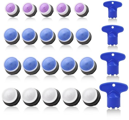 BREANIFULL Confezione da 24 aeratori per rubinetto della cucina, aeratore per rubinetto M16.2/M18.2/M21.2/M23.5, filtro per rubinetto a risparmio idrico, inserto in plastica per bagno e cucina (blu)
