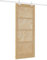 Porta Scorrevole vidaXL con Set Hardware 83x202 cm Legno di Pino Massiccio