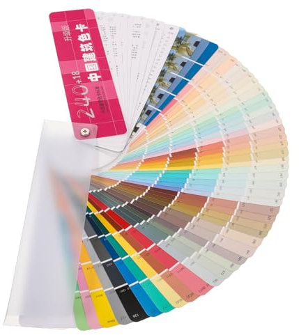 Uonlytech 1Ensemble Cartes de Couleurs de Peinture Polyvalentes pour Artistes Nuancier de Couleurs Standard pour Projets et Décoration Intérieure